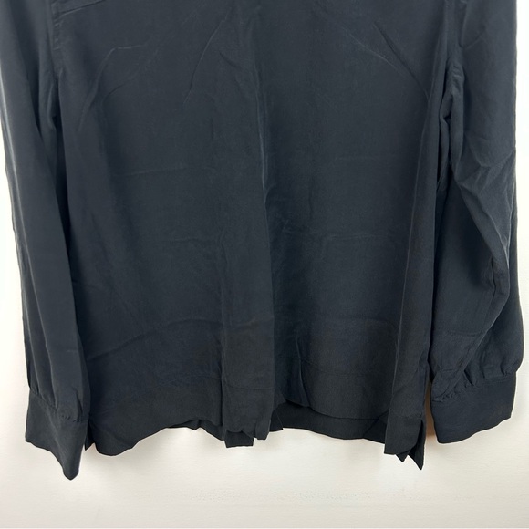 Everlane Black Silk Long Sleeve Size 14 - Picture 7 of 9